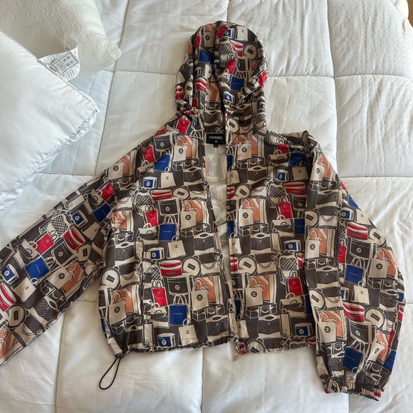 Authentic Chanel Multicolor Hooded Jacket - Picture 5 of 9